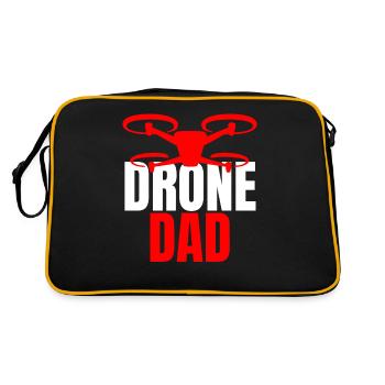 Drone Dad Drone Pilot Drone Operator - Retro Bag - black/gold - Back