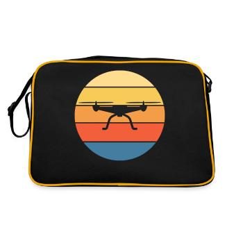 Drone Drone Pilot Drone Operator Quadcopter - Retro Bag - black/gold - Back