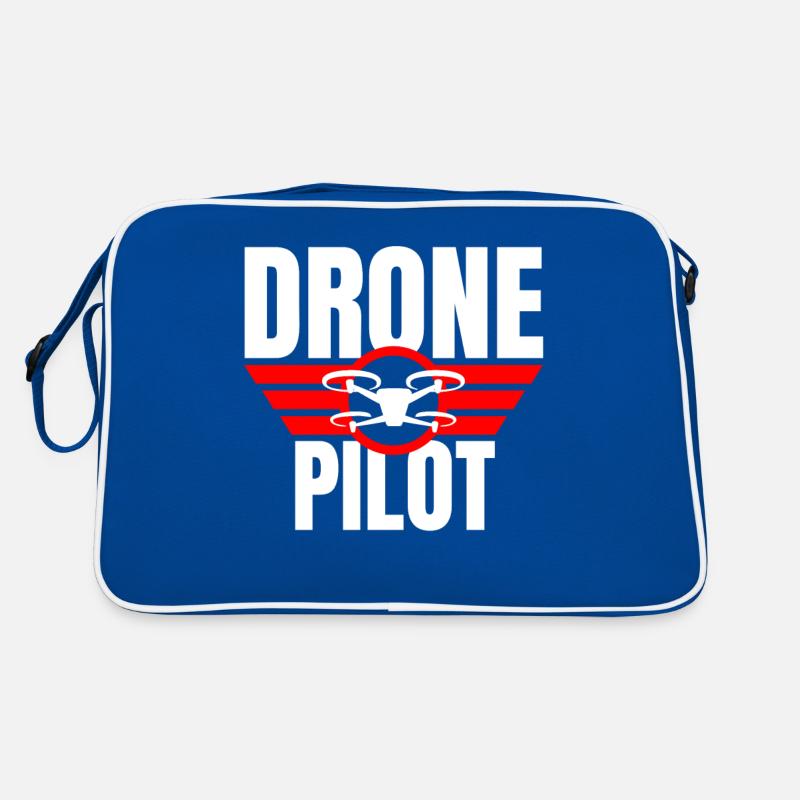 Drone Drone Pilote Drone Opérateur Quadcopter Sac Retro
