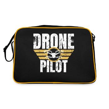 Drone Drone Pilot Drone Operator Quadcopter - Retro Bag - black/gold - Back