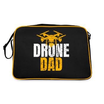 Drone Dad Drone Pilot Drone Operator - Retro Bag - black/gold - Back