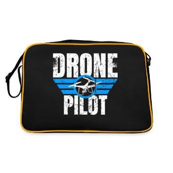 Drone Drone Pilot Drone Operator Quadcopter - Retro Bag - black/gold - Back