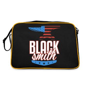 American Flag Blacksmith Stars And Stripes - Retro Bag - black/gold - Back