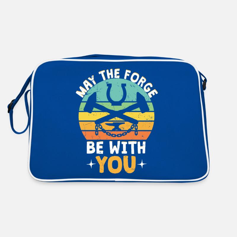 May The Forge Be With You Blacksmithing Retro Bag