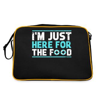 Je suis juste ici pour la croisière gastronomique - Sac Retro - noir/or - Dos