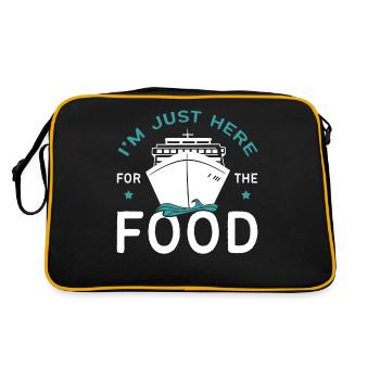 Je suis juste ici pour la croisière gastronomique - Sac Retro - noir/or - Dos