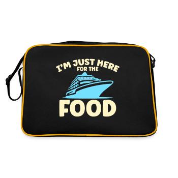 Je suis juste ici pour la croisière gastronomique - Sac Retro - noir/or - Dos