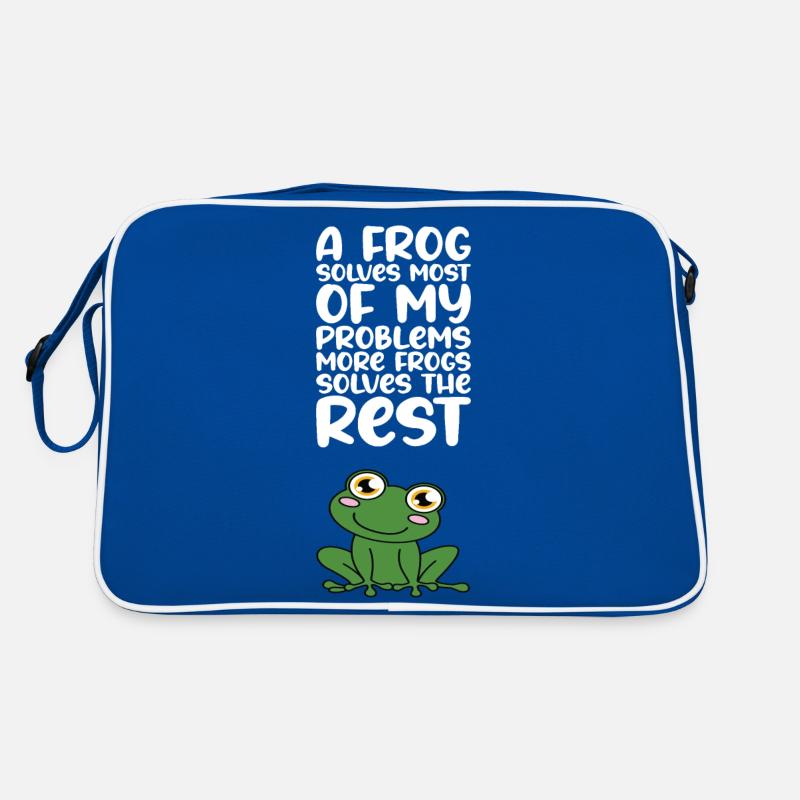 A frog solves most of my problems Retro Bag