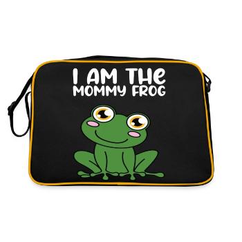 I'm the mommy frog - Retro Bag - black/gold - Back