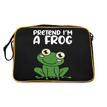 Pretend I'm a frog - Retro Bag - black/gold - Back