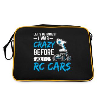I Was Crazy Before All The RC Cars Remote Control - Retro Bag - black/gold - Back
