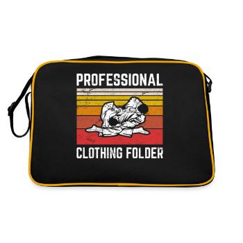 Professional Clothing Folder BJJ JuJitsu Brazilian - Retro Bag - black/gold - Back