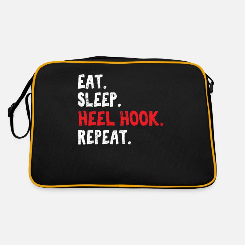 Manger Sleep Heel Hook Répéter Jiu Jitsu Brésilien BJJ Sac Retro