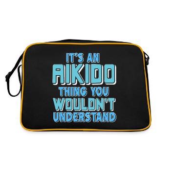 C’est une chose d’Aïkido que vous ne comprendriez pas - Sac Retro - noir/or - Dos