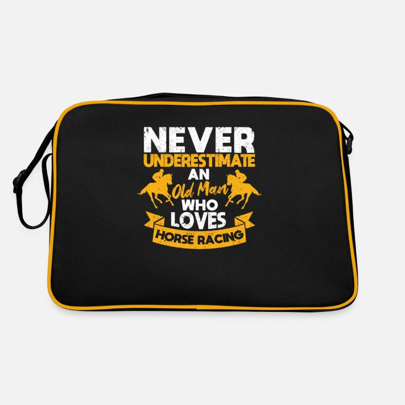 Never underestimate an old man who Retro Bag