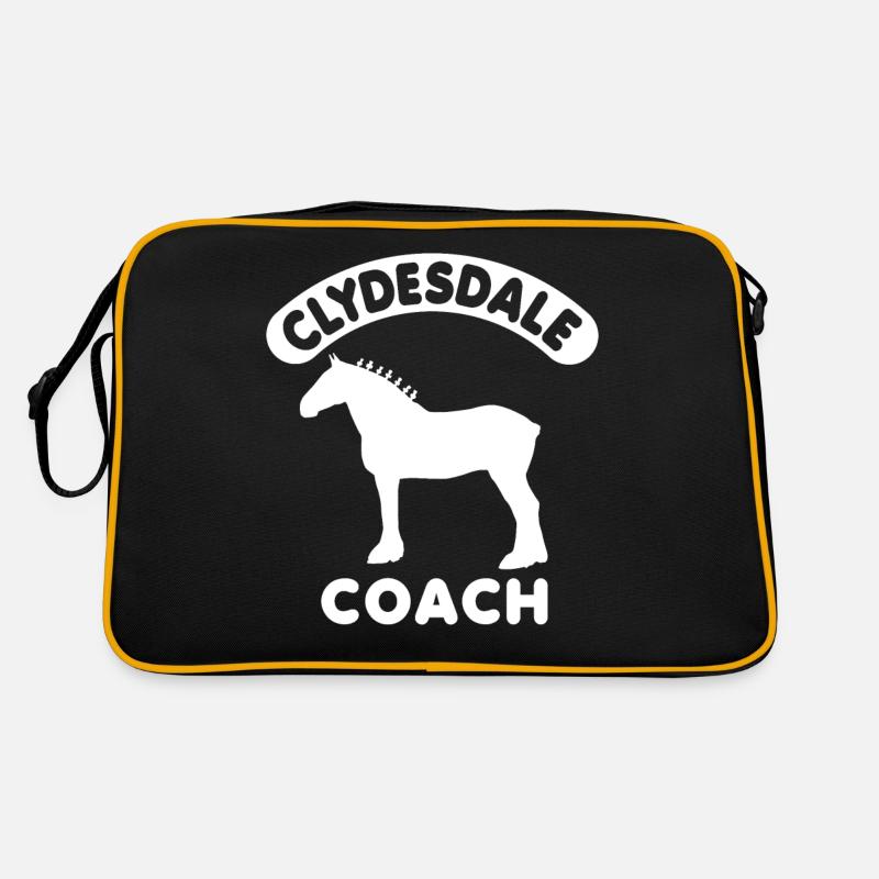 Clydesdale Coach Zugpferd Retro Tasche