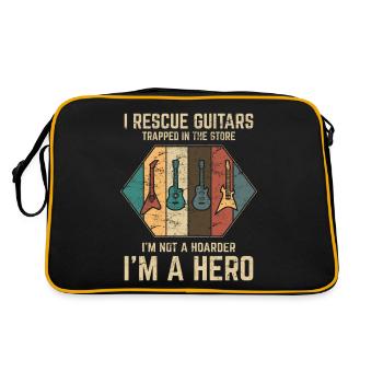 Je sauve des guitares piégées dans le magasin Funny Guitar - Sac Retro - noir/or - Dos