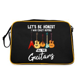 Soyons honnêtes Drôle guitariste guitariste sur le thème - Sac Retro - noir/or - Dos