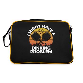 Dinking Problem Paddleball Pickleball for Player - Retro Bag - black/gold - Back