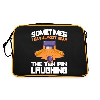 Parfois, je peux presque entendre les dix épingles rire - Sac Retro - noir/or - Dos