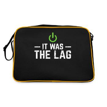 It Was The Lag Funny Gamer Video Gamer Video Gamin - Retro Bag - black/gold - Back