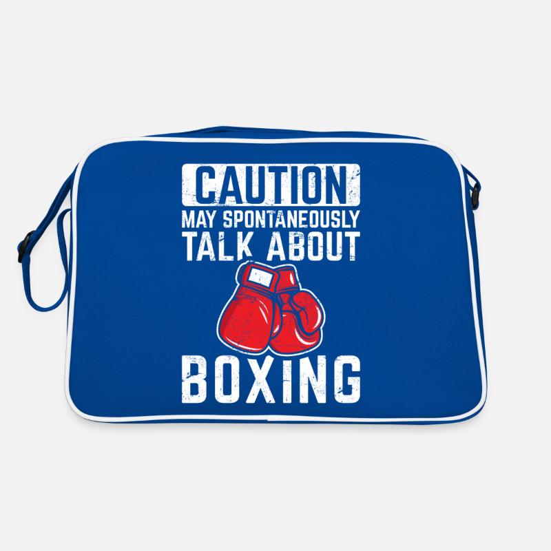 May Spontaneously Talk About Boxing Funny Boxing Retro Tasche