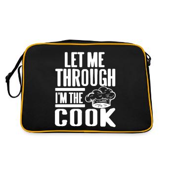 Laissez-moi passer à travers je suis le cuisinier cuisine géniale - Sac Retro - noir/or - Dos