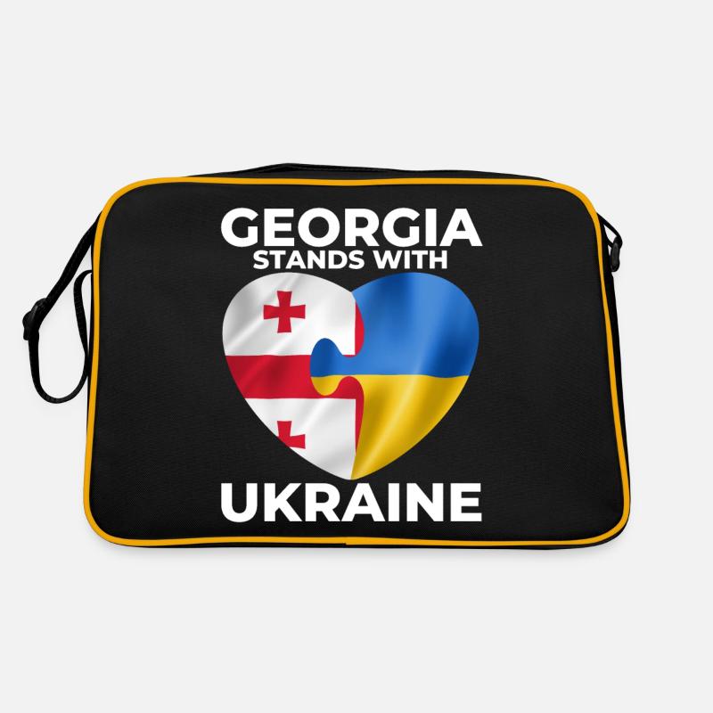 Georgia supports Ukraine Retro Bag