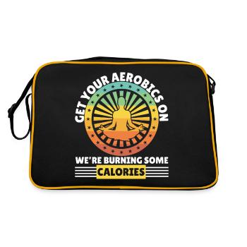 Get Aerobics On Were Burning Calories - Retro Bag - black/gold - Back