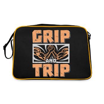Grip And Trip Arm Wrestling - Retro Bag - black/gold - Back