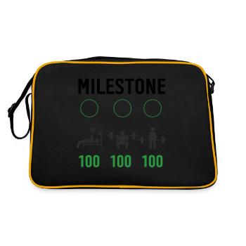 Gym milestone workout love - mon hobby fitness ruti - Sac Retro - noir/or - Dos