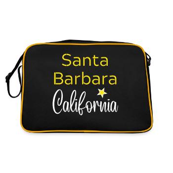 Santa Barbara California - Sac Retro - noir/or - Dos