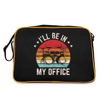 I'll Be In My Office Funny Camping RV Camping Hiki - Retro Bag - black/gold - Back