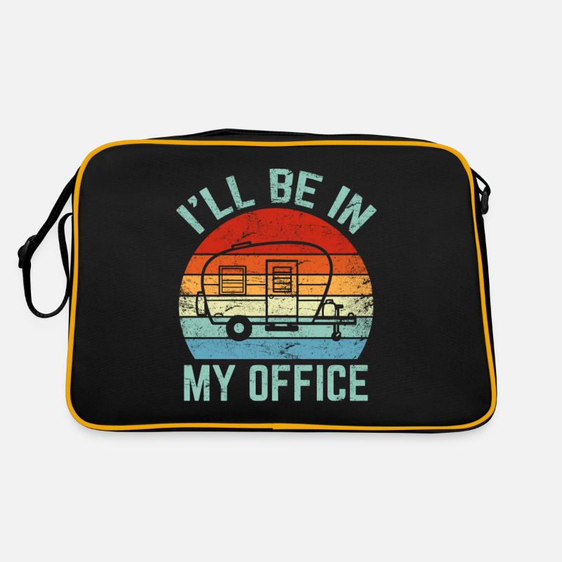 I’ll Be In My Office Funny Drummer Percussion Drum Sac Retro