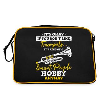 Drôle de trompettiste Smart People Hobby Marching B - Sac Retro - noir/or - Dos