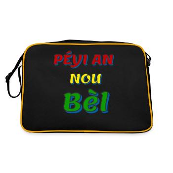 péyi an nou bèl - Sac Retro - noir/or - Dos
