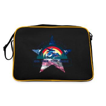 American Dream 2.0 - Retro Tasche - Schwarz/Gold - Hinten