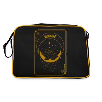 tarot phase de la lune - Sac Retro - noir/or - Dos