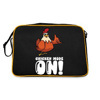 Chicken Mode On - Retro Bag - black/gold - Back