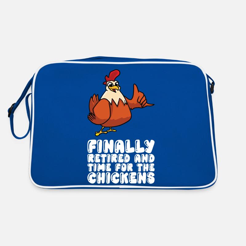 Enfin à la retraite et du temps pour les poules Sac Retro