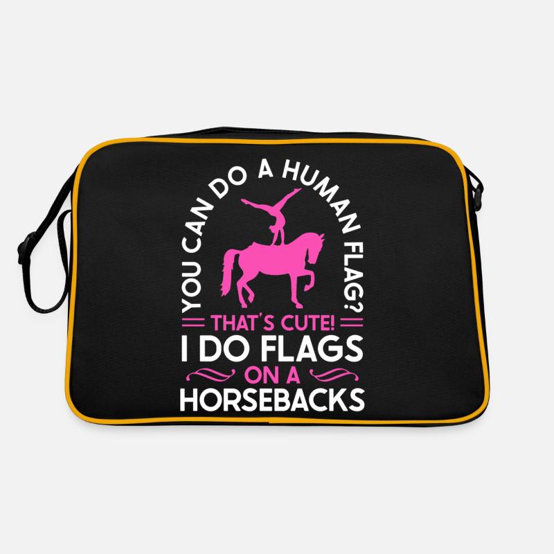 Voûter je fais des drapeaux à cheval Sac Retro