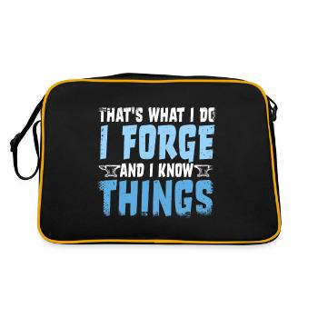 Blacksmith Armourer Goldsmith - Retro Bag - black/gold - Back