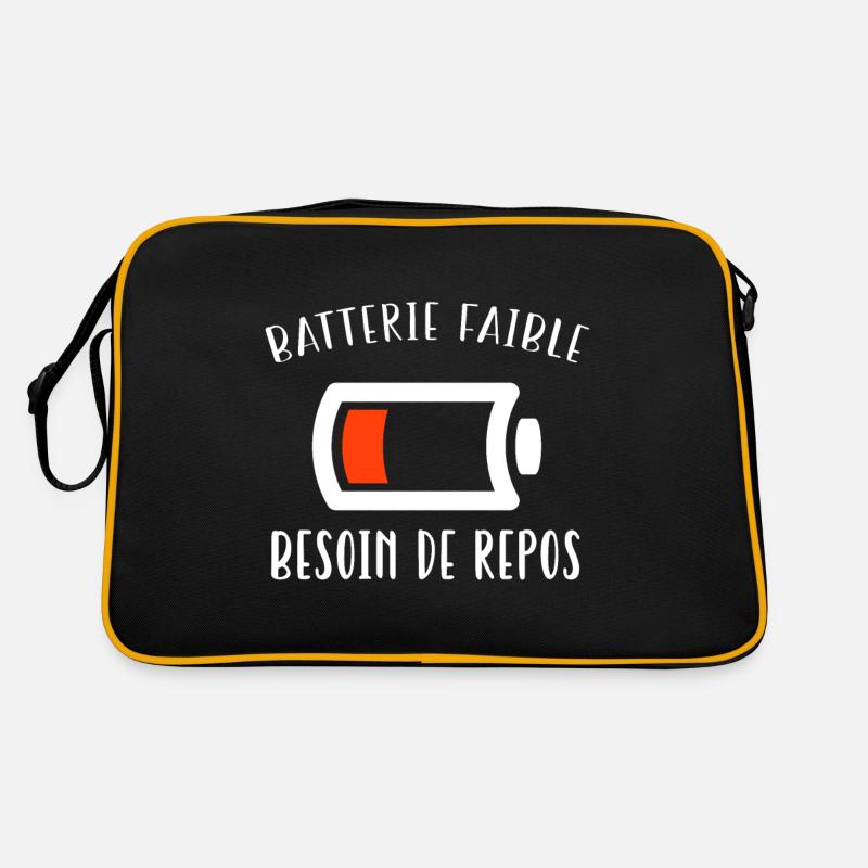 Batterie faible Sac Retro