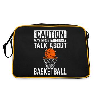 La prudence peut parler de basket-ball drôle de basket-ball - Sac Retro - noir/or - Dos