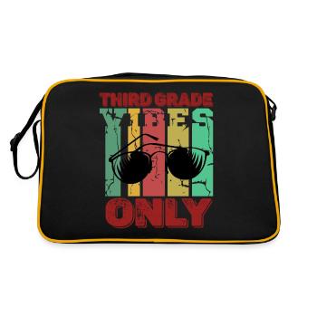 Third Grade Vibes 3rd Grade Retro Back To School - Retro Bag - black/gold - Back