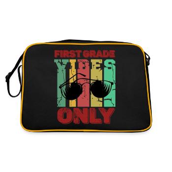 First Grade Vibes 1st Grade Retro Back To School - Retro Bag - black/gold - Back
