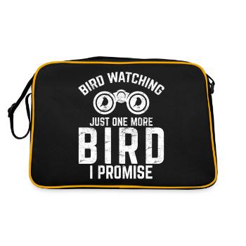 Juste un autre drôle d’observation des oiseaux Cool Bird watching - Sac Retro - noir/or - Dos