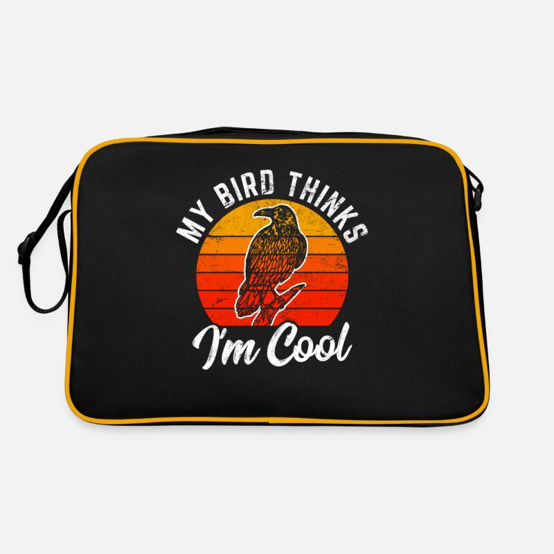 My Bird Thinks I'm Cool Bird Lovers Funny Bird Lov Retro Tasche