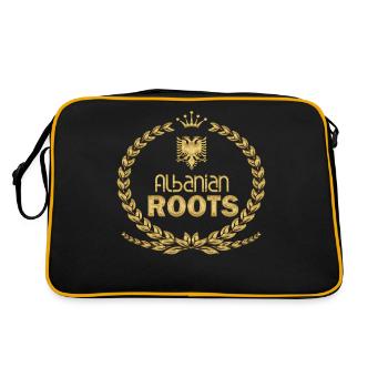 Racines albanaises dorées - Sac Retro - noir/or - Dos