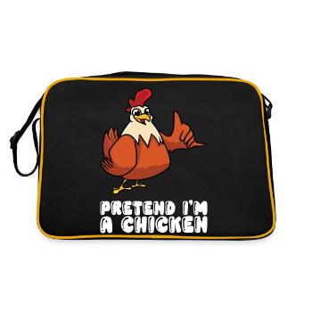 Pretend At A Chicken - Retro Bag - black/gold - Back